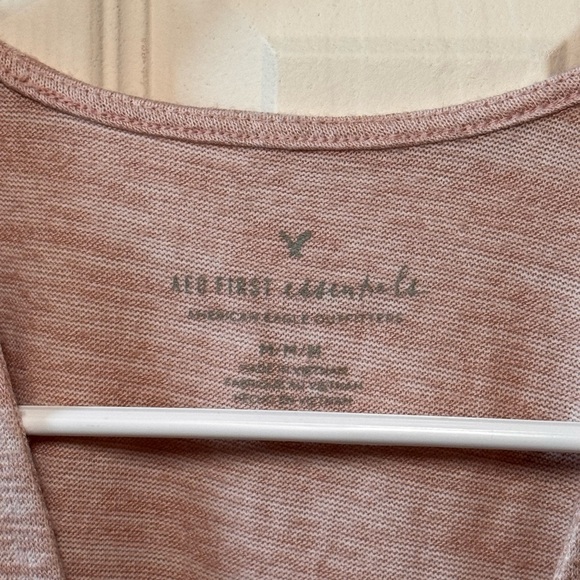 American Eagle Pink Tie-Front Sleeveless Top - Picture 3 of 4